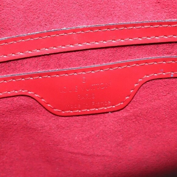 LOUIS VUITTON Epi Saint Jacques Poignees Long Hand Bag Red Auth - Picture 10 of 16